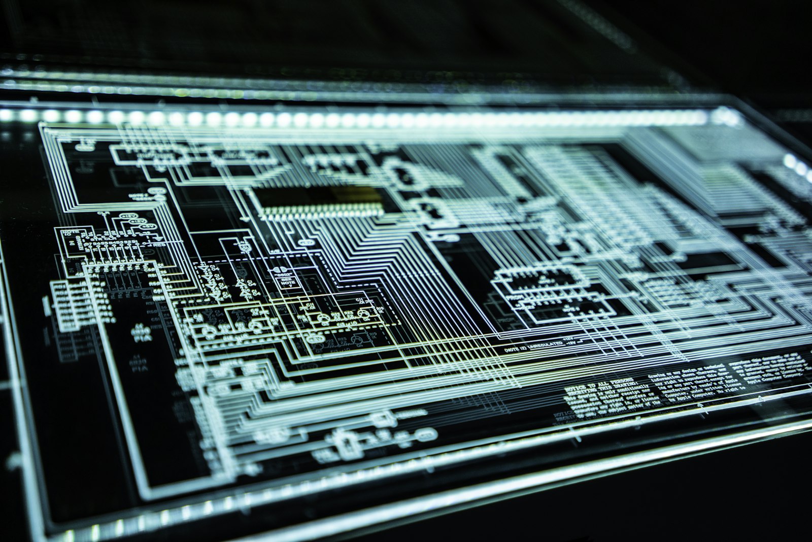 Glowing circuit board representing cybersecurity and ransomware defense