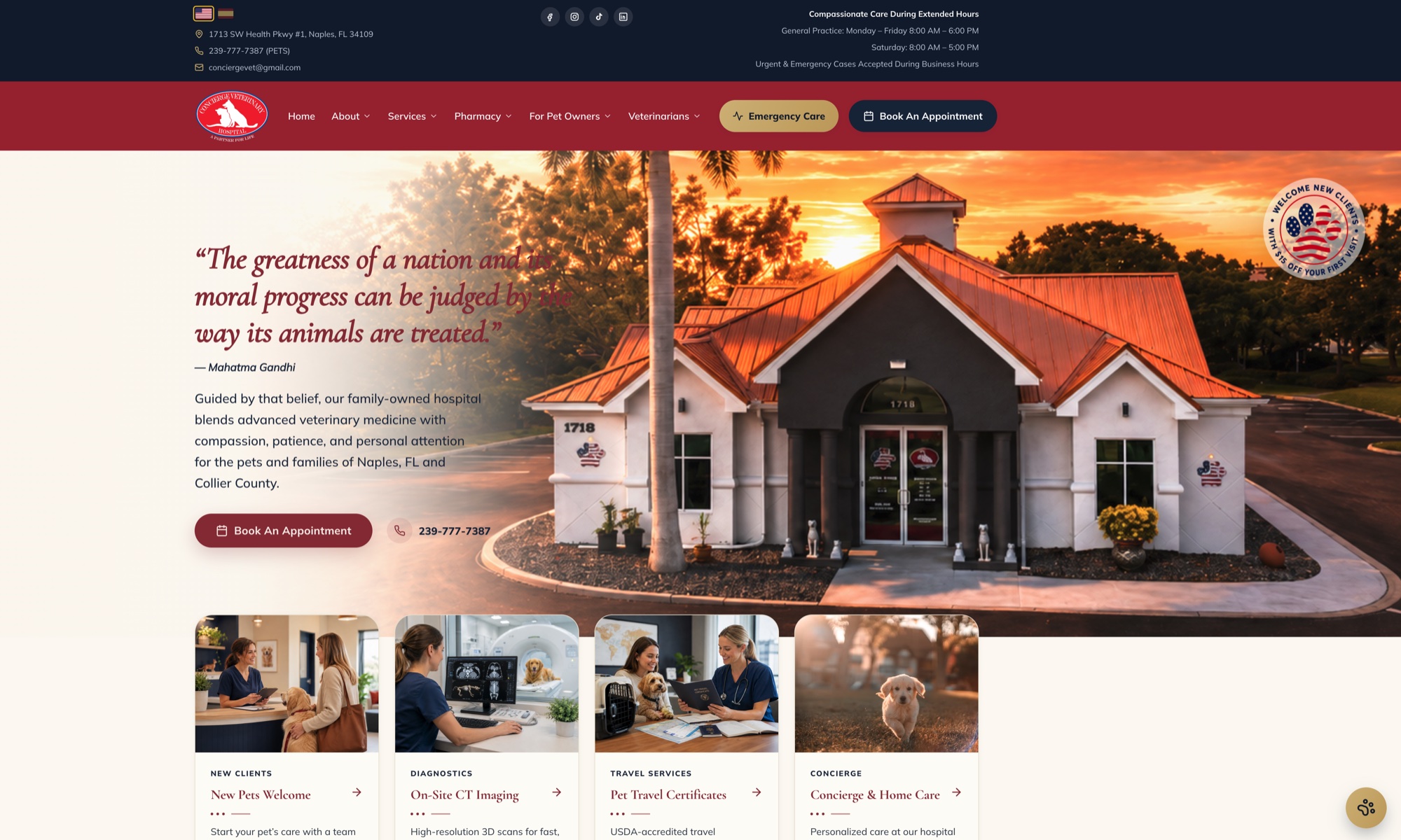 Concierge Veterinary Hospital of Naples homepage